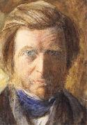 John Ruskin Self-Portrait oil